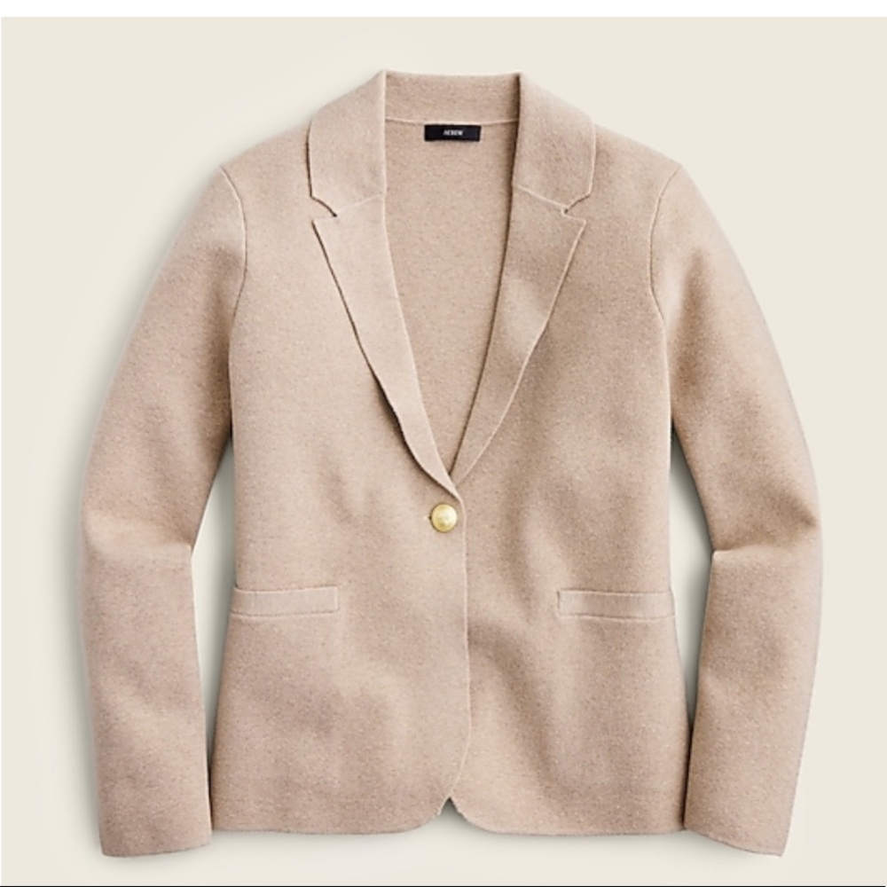 NWT J. Crew Camille Shrunken Sweater Blazer